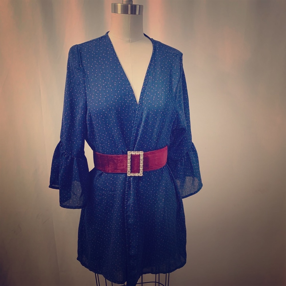 Vintage Polka Dot Kimono